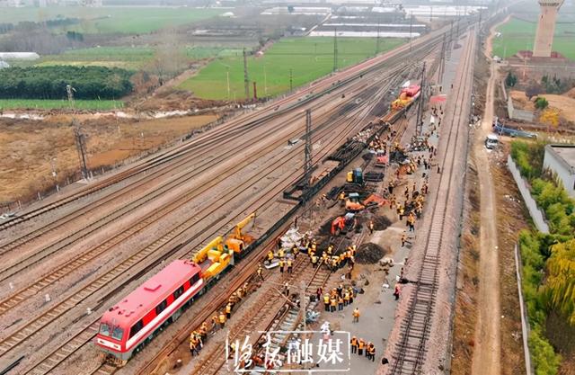 210分钟！洛阳关林站铁道线路成功实施“换骨”手术