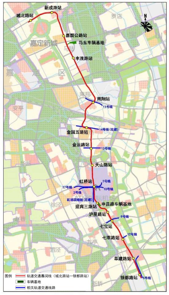 辨析：上海金山铁路是城际铁路，机场联络线、嘉闵线则是市域铁路