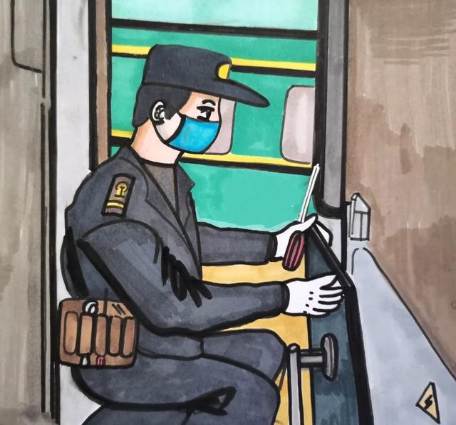 一组手绘漫画告诉你，火车是如何安全“出工”的